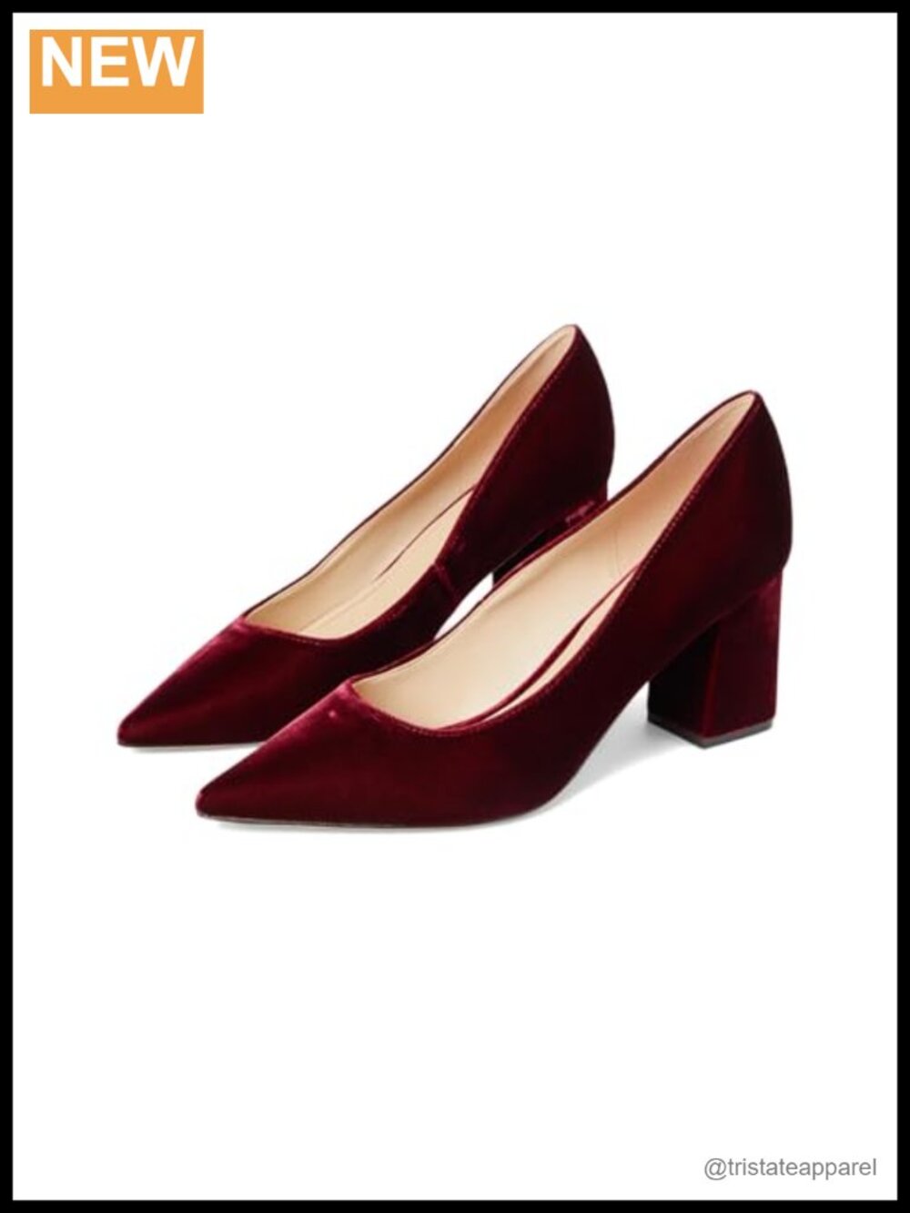 Marc Fisher LTD Zala Velvet Pointed Toe Block Heel Pump